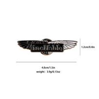 Greek Mythology Angel & Devil Brooch - Fallen Angel Satan Metal Badge