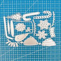 Ledų puodelis Metalinis štampavimo trafaretas Šablonas „Pasidaryk pats“ Reljefinis popierius Nuotraukų albumas Kortelės Gamyba Scrapbooking Štampavimo išpjova dies sidabras