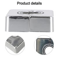 Kampinis vožtuvo dangtelio vamzdelis Dekoratyvinis dangtelis Dušo maišytuvo dangtelis 1pcs gray