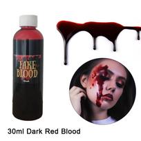 Dirbtinis kraujas rekvizitas Helovino dekoracija siaubo kosplėjaus kosmetika dirbtinė plazma vakarėlio reikmenys pokštai pasidaryk pats Helovino reikmenys 30ml Dark Red Blood