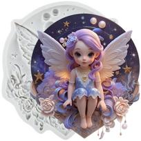 Fairy Silicone Mold Angel Fondant Molds Cake Decorating Tools Cupcake Topper Candy Resin Clay Chocolate Gumpaste Mold pilka spalva