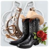 Horseshoe Hoof Silicone Molds Cowboy Boot Fondant Mold Cake Decorating Tools Cupcake Topper Candy Chocolate Gumpaste Mold pilka spalva