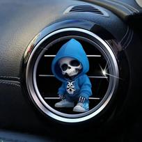 Kūrybingas kaukolės formos automobilio oro gaiviklis difuzorius, tvirtinamas prie oro išleidimo angos, kvepalų spaustukai, oro išleidimo angos difuzorius, ventiliacijos spaustukas, automobilio interjero dekoracija 01#