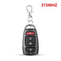 433Mhz/315Mhz RF Kopijavimo Nuotolinio Valdymo Pultas 4 Kanalų Siųstuvas Dubliuotas Klonavimo Kodas Automobilio Raktų Pakabukas Elektrinis Garažo Vartų Atidarytuvas