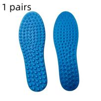 1 pora masažinių vidpadžių - Pėdų masažuoklis Bato įdėklai su akupresūros taškais, Ergonominis arkos palaikymas, Mėlyni unisex vidpadžiai, Bato įdėklai komfortui 35-36 mėlyna