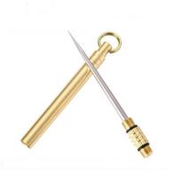 Titano lydinio lauko EDC dantų krapštukas Fruit Fork Camping Tool Dantų krapštuko laikiklis Titano dantų krapštukas