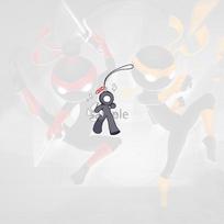Chai Stickman Pendant: Alan Becker Fan-Made Mobile Charm for Students Approx. 3cm Double-sided Acrylic