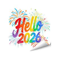 1/2 Sheets 2026 New Year Window Cling Removable Waterproof Static Glass Sticker Happy New Year Holiday Festival Decoration Decal F