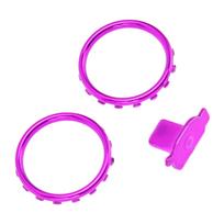 Decorative Accent Rings for Xbox Elite Series 2 Controller Matte Chrome Switch Buttons Replacement Parts violetinė