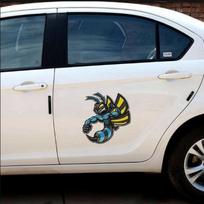 3D mielas bičių lipdukas Klasikinis personalizuotas automobilio lipdukas Motociklo automobilio lipdukas Sąsiuvinio baldų lipdukas yellow