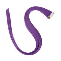 Yousheng 50CM Juostelės plaukų priauginimui Natūraliai atrodanti Helovino kostiumas Cosplay Sceninė pasirodymas Šventė Moterų plaukų priauginimas su nematoma juostele violetinė