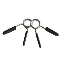 2Pcs 25mm Barbell Gym Weight Bar Dumbbell Lock Clamp Spring Collar Clips gray
