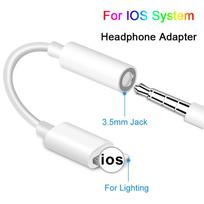 Suderinamas su iPhone garso kabelio adapteriu 3,5 mm ausinių sistemos adapterio laidas, suderinamas su 1pc balta