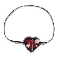 Lolit Eye Mask- Single Eye Mask- Heart Eyepatch Lolit Eye Patch Gothics Eyepatch raudona