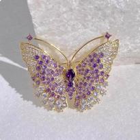 1Pc Romantic Retro Butterfly Brooch Gorgeous Luxury Pin Creative Elegant Jewelry Accessories Party Birthday Festival Gift auksas
