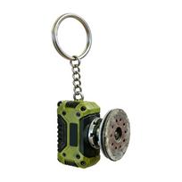 Practical 2 In 1 Portable Grinder Keychain Crafted From Acrylic Ensuring Durability And Ease Of Use For DIY Enthusiasts 1 gray