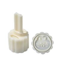 Various Shape Mooncake Mold DIY Hand Pressure Fondant Mooncake Mould with Stamps