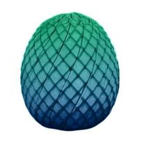 Sukamas Fidget Drakono Kiaušinis 3D Spausdintas Spiralinis Drakono Kiaušinis Sensorinis Žaislas Besisukantis Streso Atsipalaidavimo Kiaušinis Suktuvas Velykų Krepšelio Įdarams S