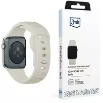 3mk apsauginis išmaniojo laikrodžio dirželis „Apple Watch“ (42/44/45/49 mm) | Silikonas | smėlio spalvos