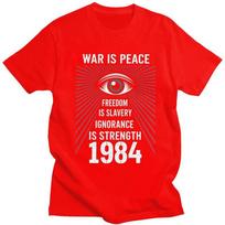 1984 George Orwell Didysis Brolis Marškinėliai Vyrams 100% Medvilnė T-shirt Laisvalaikio Trumpomis Rankovėmis Marškinėliai Slim Fit Drabužiai Dovana S