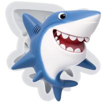 Shark Silicone Mold Ocean Shark Fondant Molds Cake Decorating Tools Cupcake Topper Candy Sugar Craft Gum Paste Polymer Clay pilka spalva