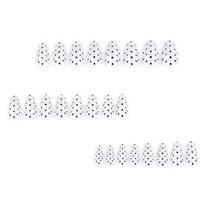 24Pieces Oval Press On Nail White With Black Polkas Dots Trendy Nail Art Designs Fake Nail For Sensitive Skin Wear 1 white