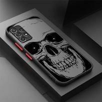 Skeletas Kaukolė Telefono dėklas, skirtas Samsung Galaxy A52S A72 A73 A33 A54 A17 A52 A53 A56 A55 A16 A15 A14 A23 A35 A34 A36 Galaxy A72 5G black