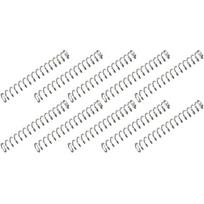 10 vnt. Nerūdijančio plieno suspaudimo spyruoklė 2 mm išorinis skersmuo 0,3 mm vielos skersmens Spyruoklinio plieno ritė 20 mm laisvas ilgis Sidabrinės spalvos grąžinamoji spyruoklė 100mm