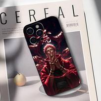 R-Ryomen Sukuna J-Jujutsu K-Kaisen Phone Case For IPhone 17,16,15,14,13,12,11,Plus,Pro,Max,Plus,XS,soft case Black silicone iPhone13PROMAX