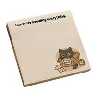 Cartoon Cat Self-Stick Note 50 Sheets/Pad Self-adhesive Note Pad Super Sticking Power Memo Post Stickies Office School Supplies D