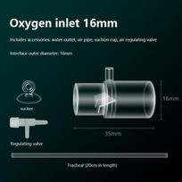 Acrylic Clear Aquarium Fish Tank Water Pump Filter Water Outlet Nozzle Increasing Oxygen Air Aquarium Accessories as the picture