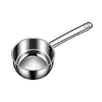 Nerūdijančio plieno vandens semtuvas, trumpa rankena, didelis metalinis vandens semtuvas, virtuvės įrankiai patiekimui ir gaminimui 14cm gray