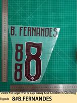 2026 Portugal Away Youth Jersey Collection - Player Number Heat Transfer B Grade
