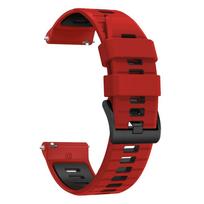 22mm Silicone Strap For Xiaomi Watch S4 Sport S1 S2 S3 color 2 Mi Watch Bracelet For AMAZFIT BALANCE 2/BIP 6 Replace Wrist Bands 1pcs 22mm raudona juoda spalva
