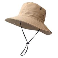 Western Cowboy Hat UPF 50+ Breathable Ventilated Sun Protection Wide Brim Bucket Hat with Adjustable Windproof Rope Hiking Camping Outdoor Fisherman pilka
