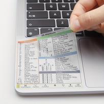 2026 Mac klaviatūros spartaklių lipdukai, skaidrus stilius, 2 vnt., 13–16 colių MacBook Pro/Air, nepaliekantys žymių vinilo