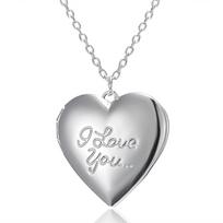 Personalized Photo Lockets Necklace Hold Picture Love Heart for Image Necklaces Romantic Fancy Jewelry Valentines Presen