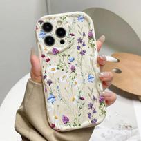 Case For Motorola Edge 50 Fusion Pro Ultra Moto G52 G22 G14 G24 G54 G84 G53 G30 E13 E14 Soft Simple Flower Rose Wave Side Cover Motorola G14