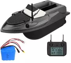 Žvejybos Įranga - Flytec V080 Nuotoliniu Būdu Valdomas Masalo Laivas 3kg bendra talpa GPS Juodas