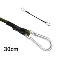 Max Load 10kg Elastic Bungee Strap Carabiner Bungee Cords Karabiner Hook Cables 30cm