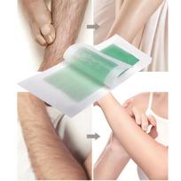 Double-Sided Wax Strips for Gentle Hair Removal - Legs, Underarm, Face & Body geltona