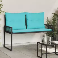 Lauko baldų komplektas Lauko suolas 2 -Seater 4 vnt. 110 x 59 x 82 cm poliratanas