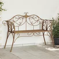 Lauko baldų komplektas Sodo suolas 2-Vietų skaičius 130 x 47 x 90 cm Plienas