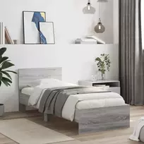 Lova Lovos Rėmas su Galvūgaliu Pilka Sonoma 80 x 200 cm