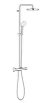 Grohe dušas sistēma ar termostatu Tempesta 210, rokas duša Tempesta 110, 9.5l/min, hroms