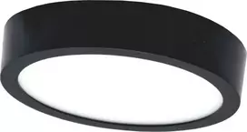 Tope Lighting Paviršinis apvalus juodas LED šviestuvas "MODENA" 16W-4000K