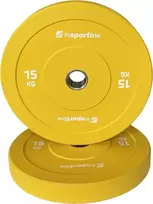 Guminis svorio diskas inSPORTline Bumper Plate Go 15 kg 50 mm