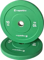 Guminis svorio diskas inSPORTline Bumper Plate Go 10 kg 50 mm
