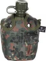 MFH Plastikinė JAV gertuvė 1 l su dėklu BW camo, be BPA
