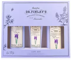 Accentra Levandų kvapo DR. FINLAY`S vonios priežiūros dovanų rinkinys levandų dovanų dėžutėje, dušo želė 240 ml, kūno losjonas 190 ml, rankų ir nagų kremas 60 ml, 3 kvapai